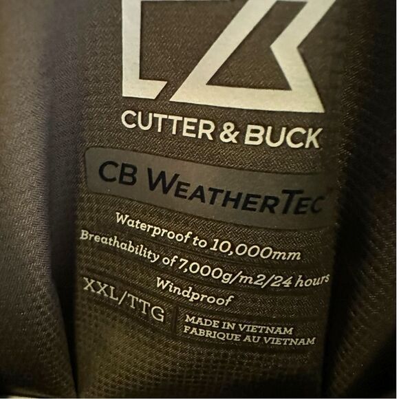Cutter & Buck CB Weather Tec XXL Half Zip water Wind proof Short Sleeve Golf - Picture 6 of 13